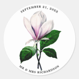 Magnolia Hochzeit Brautparty Gefallen Aufkleber