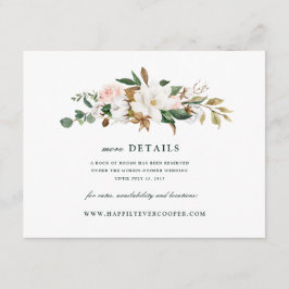 Magnolia Hochzeitskarte Begleitkarte