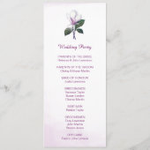 Magnolia Hochzeitsprogramme Programm (Rückseite)