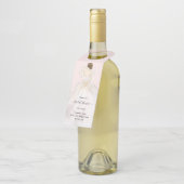 Magnolia Illustriert Bride Brautparty Flasche Ha Flaschenanhänger (Angewinkelt)