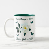 Magnolia-Kaffeepauschalen, Personalisiert oder Tra Zweifarbige Tasse (Links)