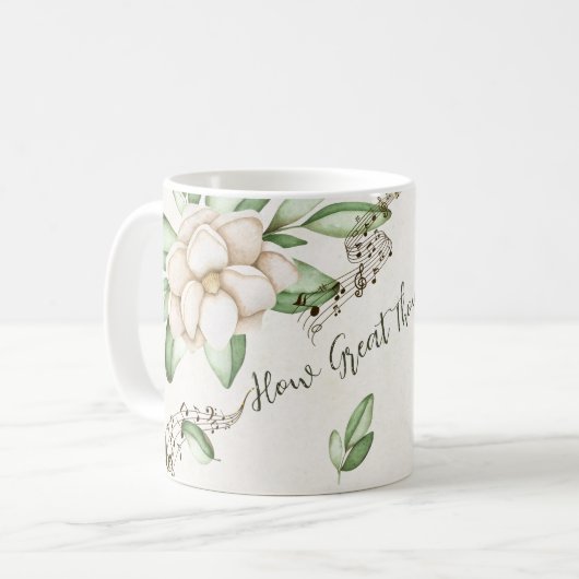 Magnolia Kaffeetasse (Vorderseite Links)