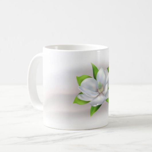 Magnolia Kaffeetasse (Vorderseite Links)