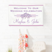 Magnolia Lavender - Hochzeitsbanner - 3' x 5' Banner (Insitu)