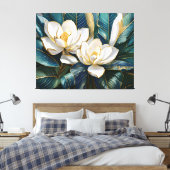 Magnolia Leinwanddruck (Insitu (Schlafzimmer))