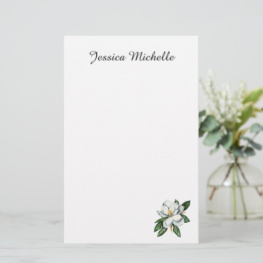 Magnolia Letters Briefpapier (Stehend Vorderseite)