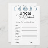 Magnolia Light Lila Bridal Word Scramble Game Einladung (Vorne/Hinten)