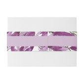 Magnolia Lila Lilac Watercolor Einladungsbanderole (Rückseitenbeispiel)