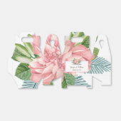 Magnolia Lilies Bouquet Favor Box Geschenkschachtel (Ungefaltet)
