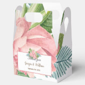 Magnolia Lilies Bouquet Favor Box Geschenkschachtel (Geöffnet)