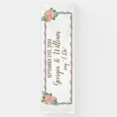 Magnolia Lilies Bouquet Wedding Banner (Vertikal)