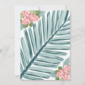 Magnolia Lilies Bouquet Wedding Einladung C (Rückseite)