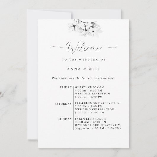 Magnolia Magnolia Einladung (Vorderseite)