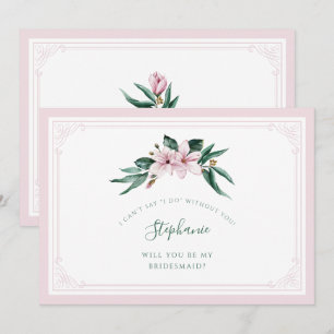 Magnolia Magnolia Rosa Blumenmädchen Einladung