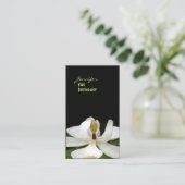 Magnolia, Makrofotografie-Visitenkarten Visitenkarte (Stehend Vorderseite)