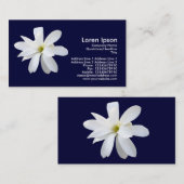 Magnolia - Marineblau Visitenkarte (Vorne/Hinten)