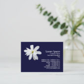 Magnolia - Marineblau Visitenkarte (Stehend Vorderseite)