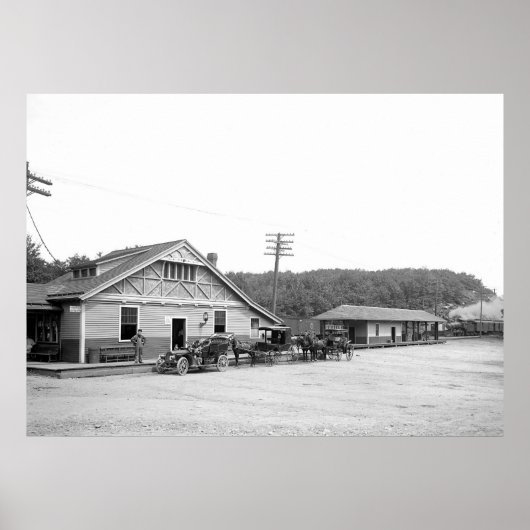 Magnolia, Mass. Bahnhof, 1906 Poster (Vorne)