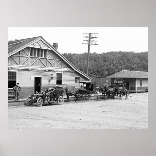 Magnolia, Mass. Bahnhof, 1906 Poster (Vorne)