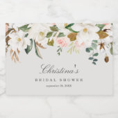 Magnolia Mini Sparkling Weinflaschen Etiketten (Einzelnes Label)