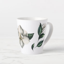Magnolia Moderne botanische Latte-Tasse Milchtasse