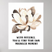 Magnolia Moment Watercolor Poster (Vorne)