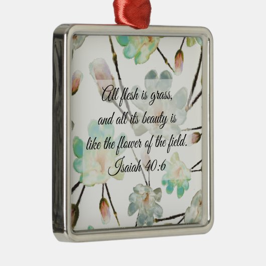 Magnolia Muster Bibel Verse Weihnachtsschmuck (Rechts)