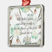 Magnolia Muster Bibel Verse Weihnachtsschmuck (Links)