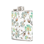 Magnolia Muster Flask Flachmann (Links)