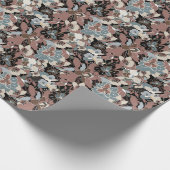 Magnolia-Muster Geschenkpapier (Ecke)