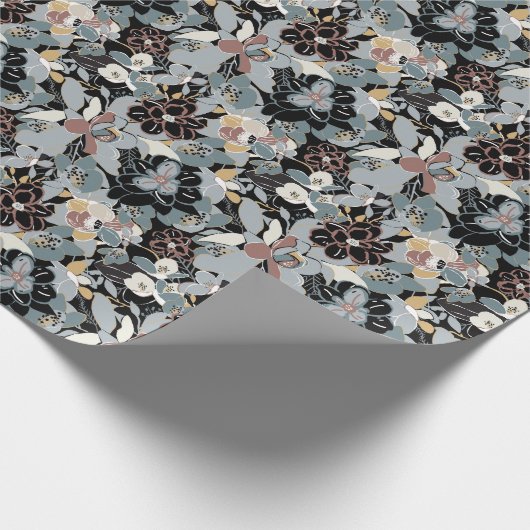 Magnolia-Muster Geschenkpapier (Ecke)