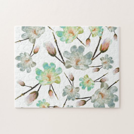 Magnolia Muster Jigsaw Puzzle (Horizontal)