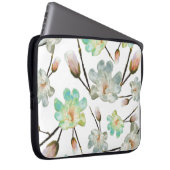 Magnolia Muster Laptop Sleeve (Vorne Rechts)
