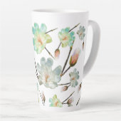 Magnolia Muster Latte Tasse (Rechte Ecke)
