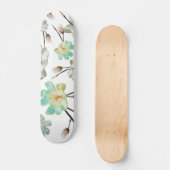 Magnolia Muster Skateboard Deck (Vorderseite)
