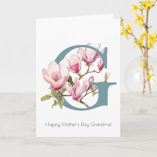 Magnolia Muttertagskarte Karte (Gelbe Blume)