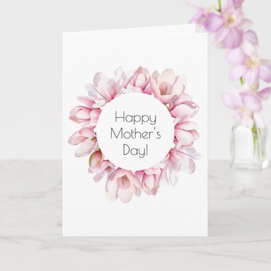 Magnolia Muttertagskarte Karte (Orchidee)