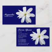 Magnolia - Navy Blue 000066 Visitenkarte (Vorne/Hinten)