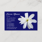 Magnolia - Navy Blue 000066 Visitenkarte (Rückseite)