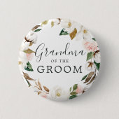 Magnolia Oma des Groom-Brautparty Button (Vorderseite)