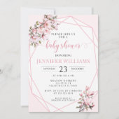 Magnolia pastellfarbene Mädchen Dusche Einladung (Vorderseite)