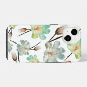Magnolia Pattern iPhone Hülle (Rückseite (Horizontal))