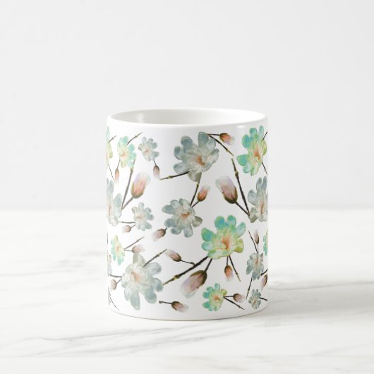 Magnolia Pattern Klassische Tasse (Mittel)