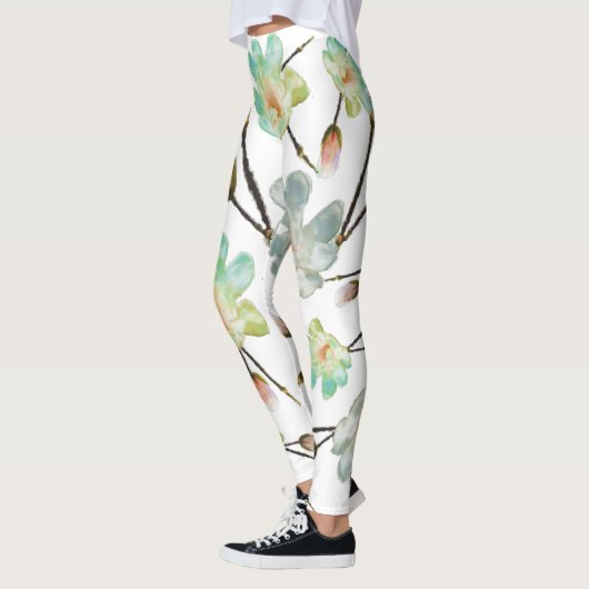 Magnolia Pattern Leggings (Links)