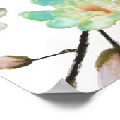 Magnolia Pattern Poster (Ecke)