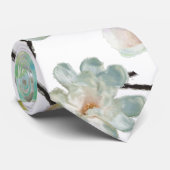 Magnolia Pattern Tie Krawatte (Gerollt)
