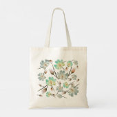 Magnolia Pattern Tote Bag Tragetasche (Rückseite)