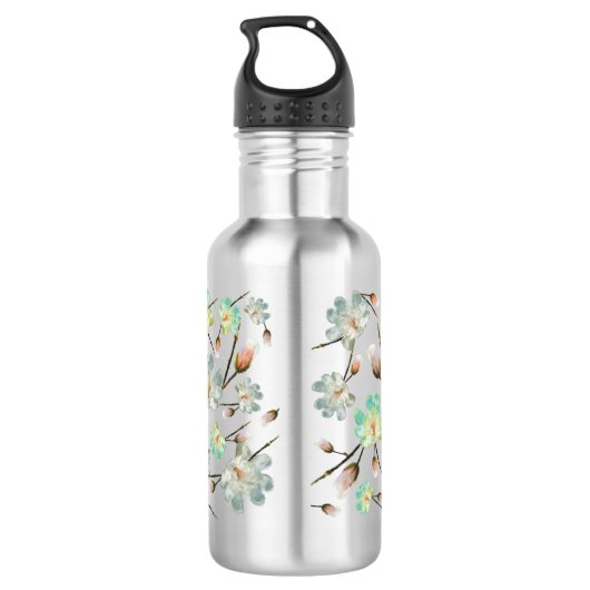 Magnolia Pattern Wasserflasche (Rückseite)