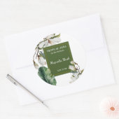 Magnolia Perfume Label Runder Aufkleber (Umschlag)