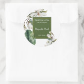 Magnolia Perfume Label Runder Aufkleber (Tasche)